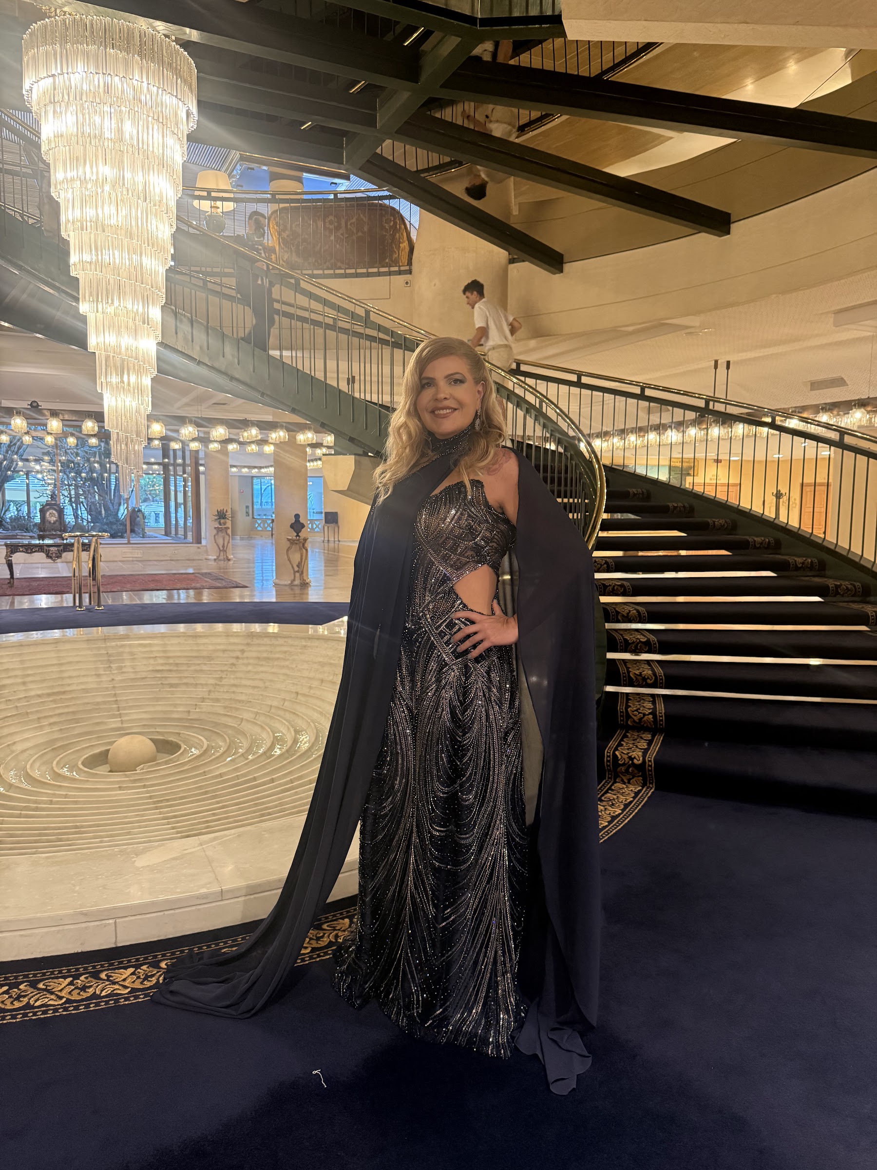 Carla Bittencourt na noite do prêmio Top of Business, em Roma